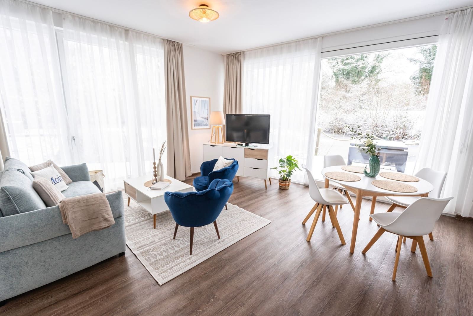Segel setzen – Wohnzimmer, Ferienwohnung in Bad Zwischenahn