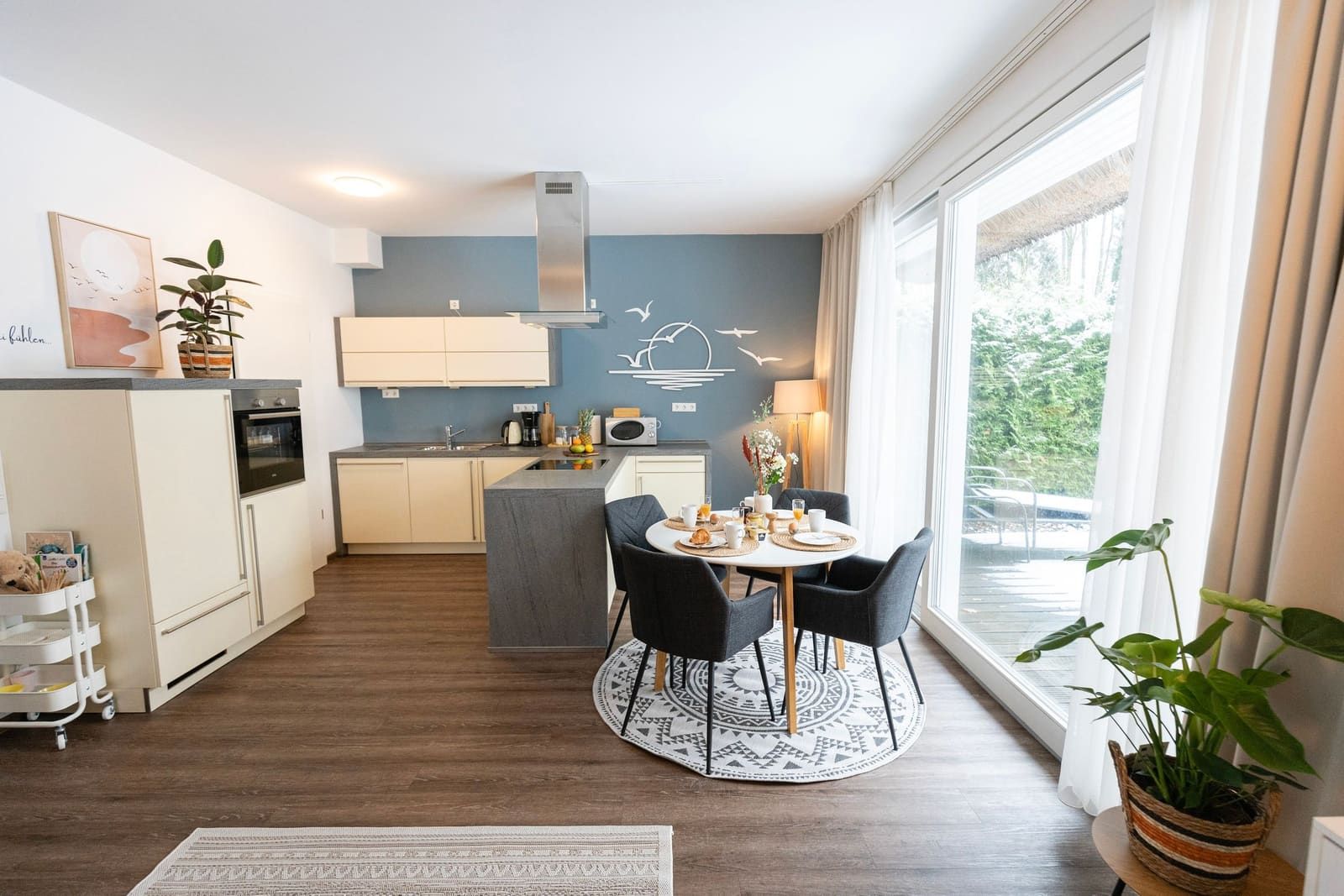 Nebelgruß – Wohnzimmer, Ferienwohnung in Bad Zwischenahn